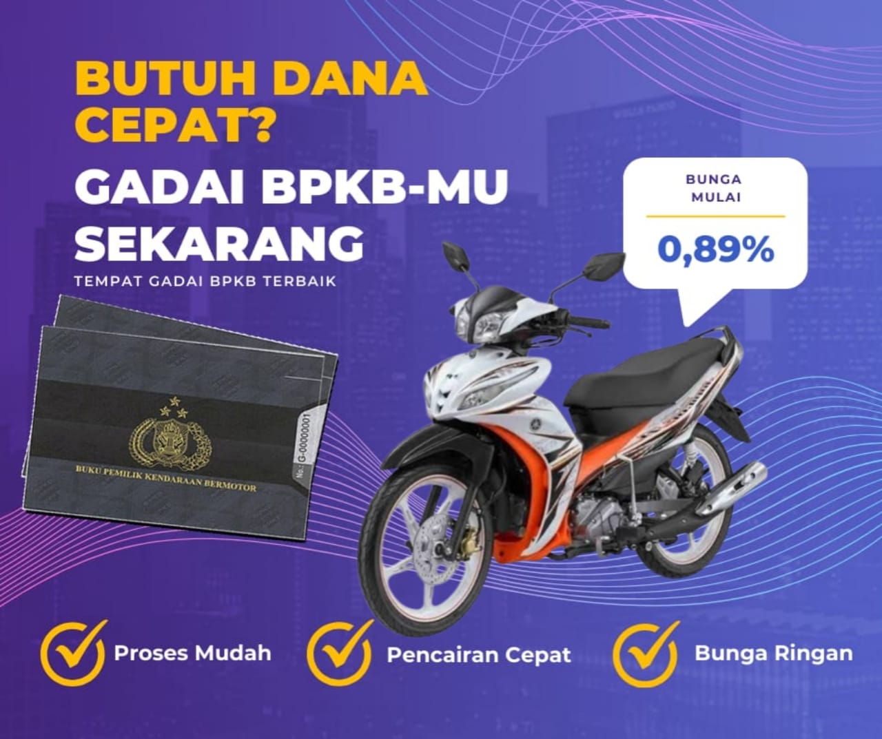 Pinjaman Dana Jaminan Bpkb Motor Yamaha Jupiter Z1 Cw Dapat Pinjaman Berapa? Seperti Ini Simulasinya